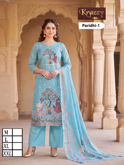 Paridhi Krazzy Kanha Readymade Pant Style Suits Manufacturer India