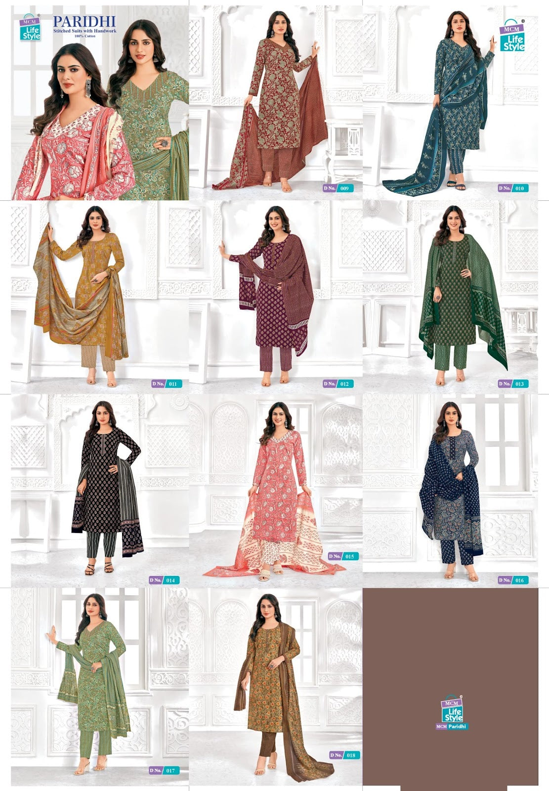 Paridhi Mcm Lifestyle Readymade Cotton Pant Suits Supplier Gujarat