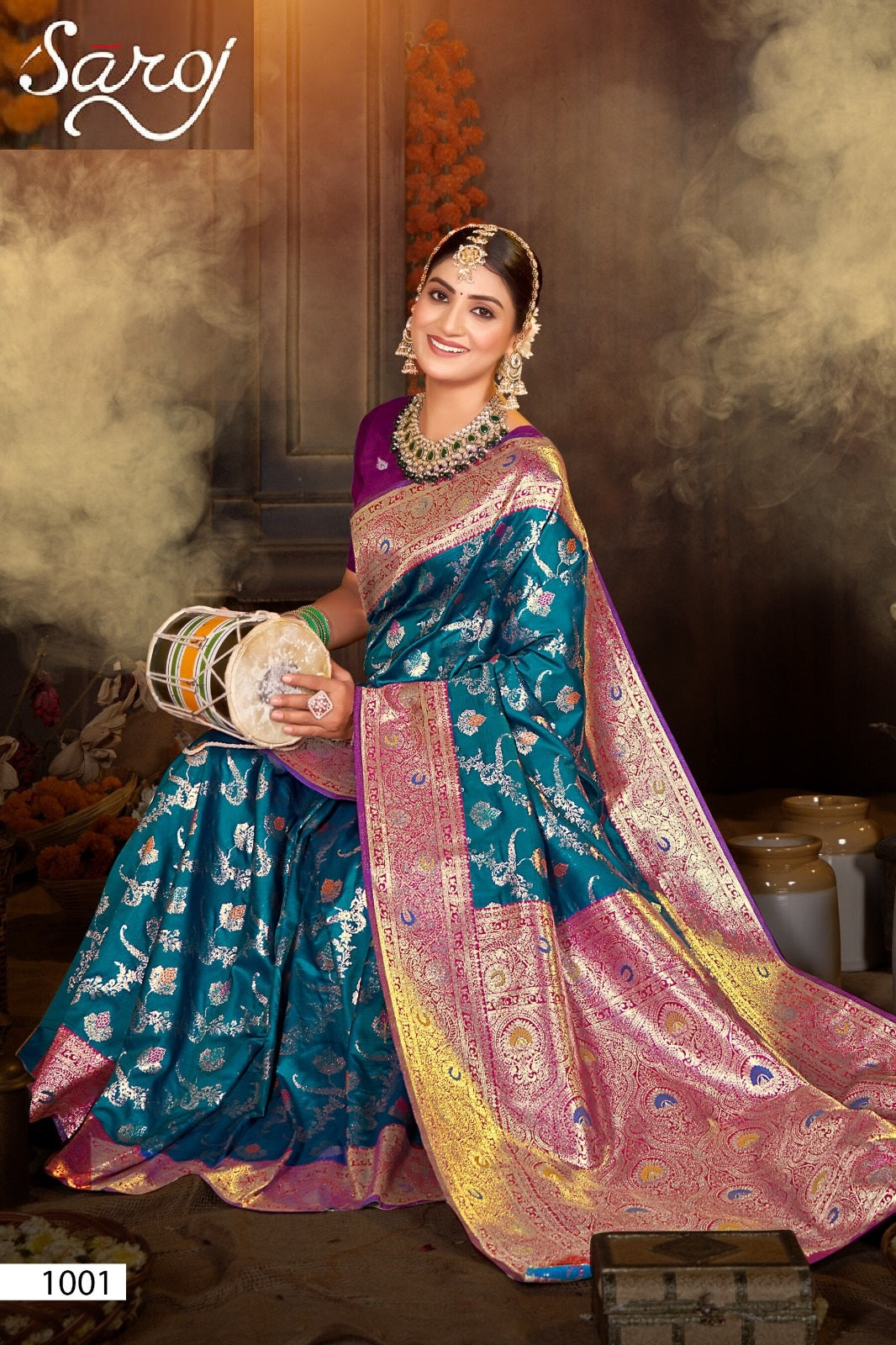Paridhi Silk Saroski Vol 1 Saroj Sarees Exporter Ahmedabad