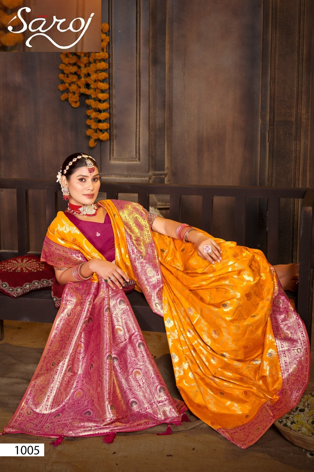 Paridhi Silk Saroski Vol 1 Saroj Sarees Exporter Ahmedabad