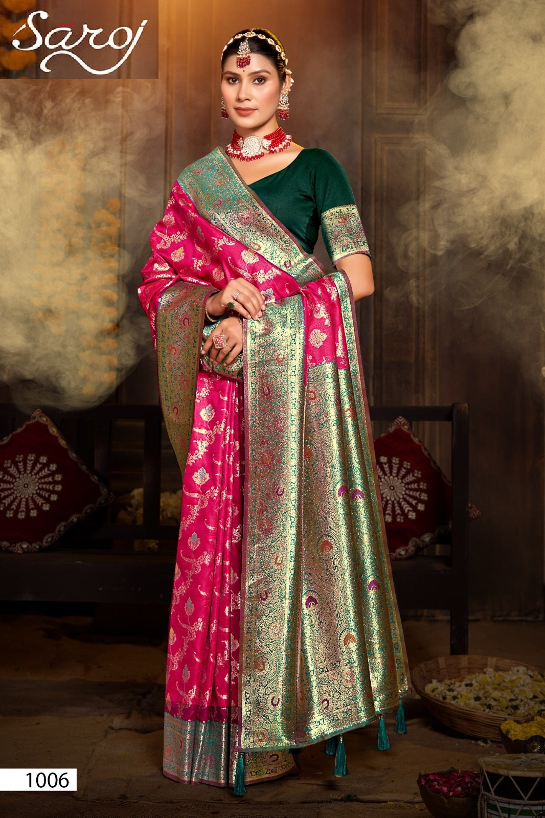 Paridhi Silk Saroski Vol 1 Saroj Sarees Exporter Ahmedabad