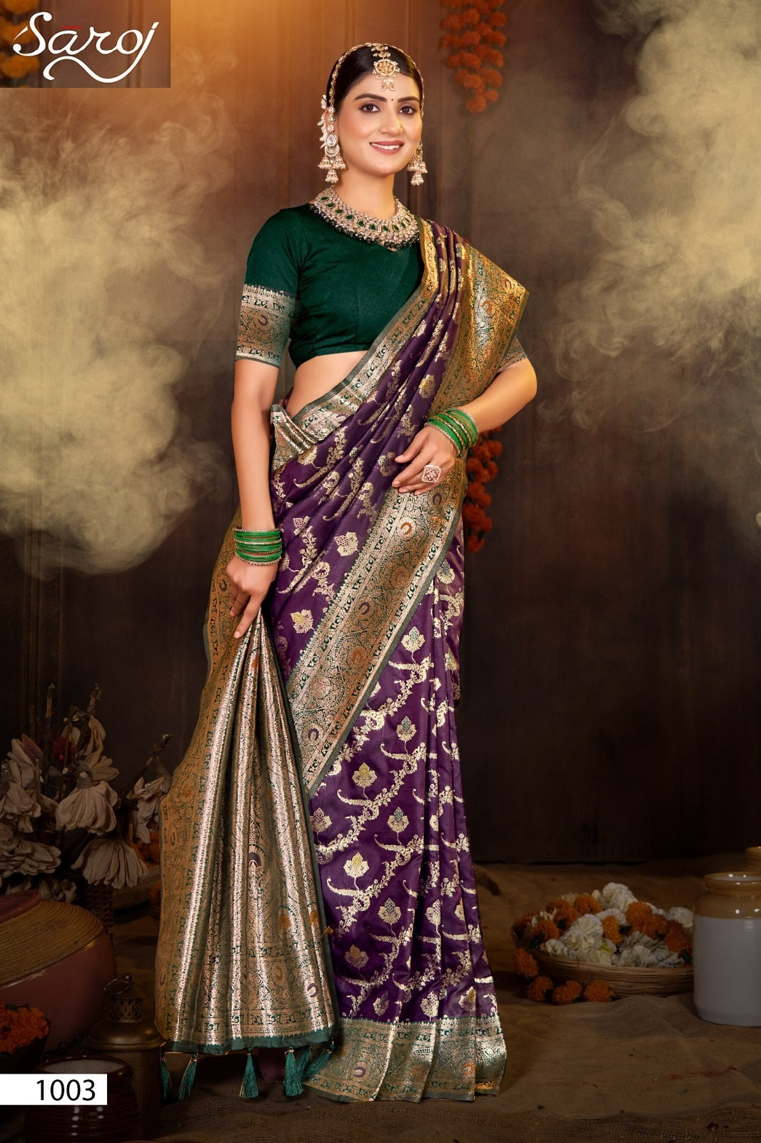 Paridhi Silk Saroski Vol 1 Saroj Sarees Exporter Ahmedabad