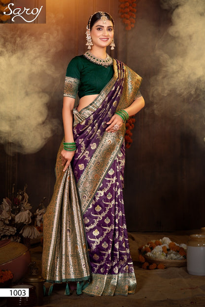Paridhi Silk Saroski Vol 1 Saroj Sarees Exporter Ahmedabad