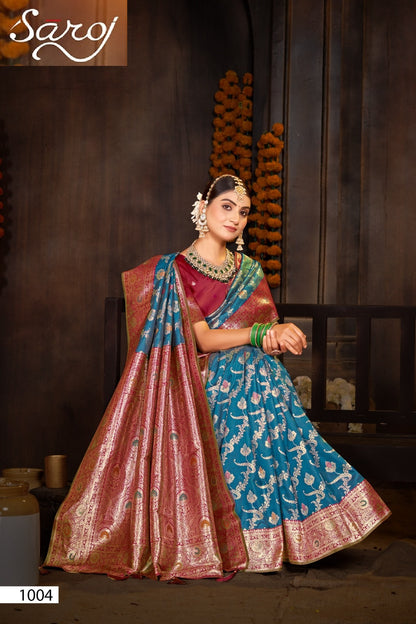 Paridhi Silk Saroski Vol 1 Saroj Sarees Exporter Ahmedabad