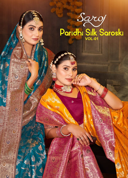 Paridhi Silk Saroski Vol 1 Saroj Sarees Exporter Ahmedabad