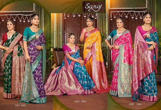 Paridhi Silk Saroski Vol 3 Saroj Sarees Wholesale Rate