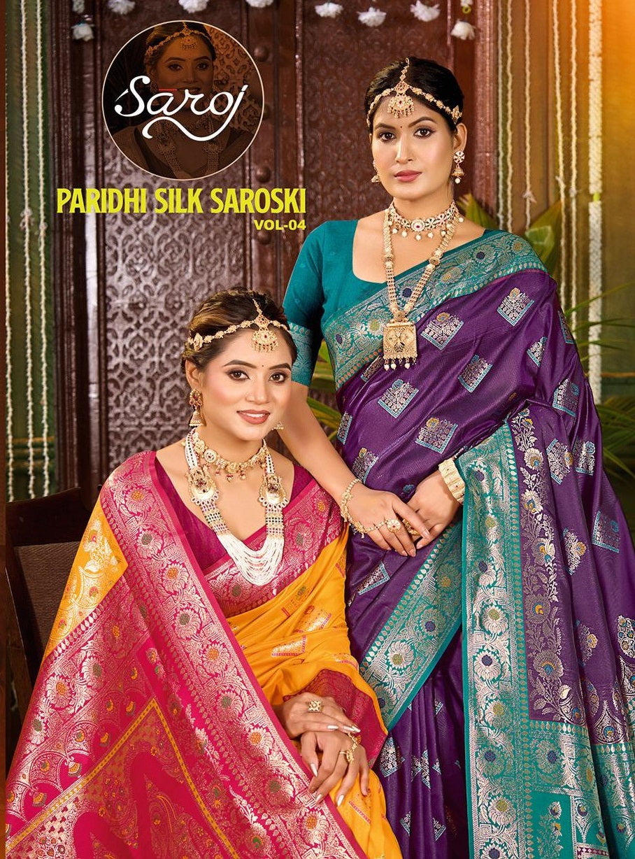 Paridhi Silk Saroski Vol 4 Saroj Sarees Manufacturer Ahmedabad