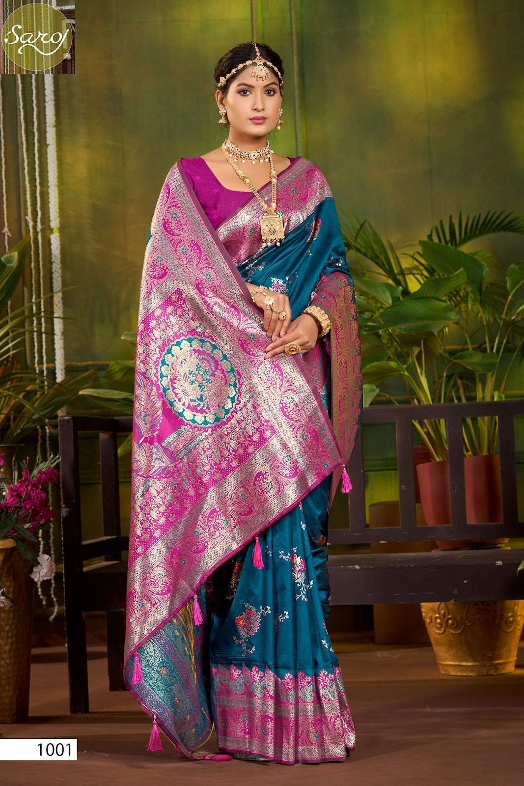 Paridhi Silk Saroski Vol 5 Saroj Sarees Supplier Ahmedabad