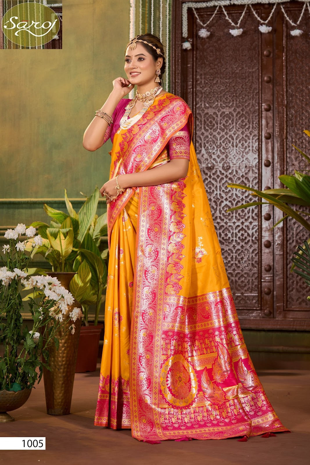 Paridhi Silk Saroski Vol 5 Saroj Sarees Supplier Ahmedabad