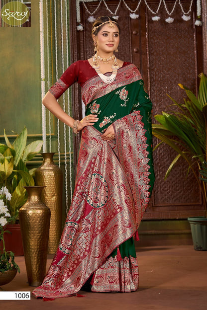 Paridhi Silk Saroski Vol 5 Saroj Sarees Supplier Ahmedabad