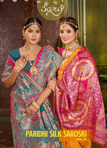 Paridhi Silk Saroski Vol 5 Saroj Sarees Supplier Ahmedabad