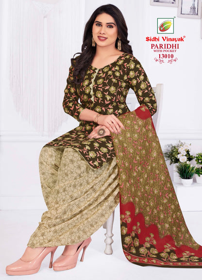 Paridhi Vol 13 With Lining Sidhi Vinayak Indo Readymade Cotton Patiyala Suits Wholesaler Ahmedabad
