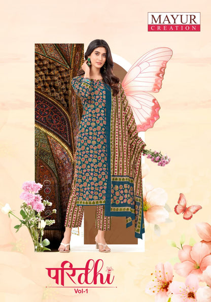 Paridhi Vol 1 Mayur Creation Cotton Dress Material Manufacturer India