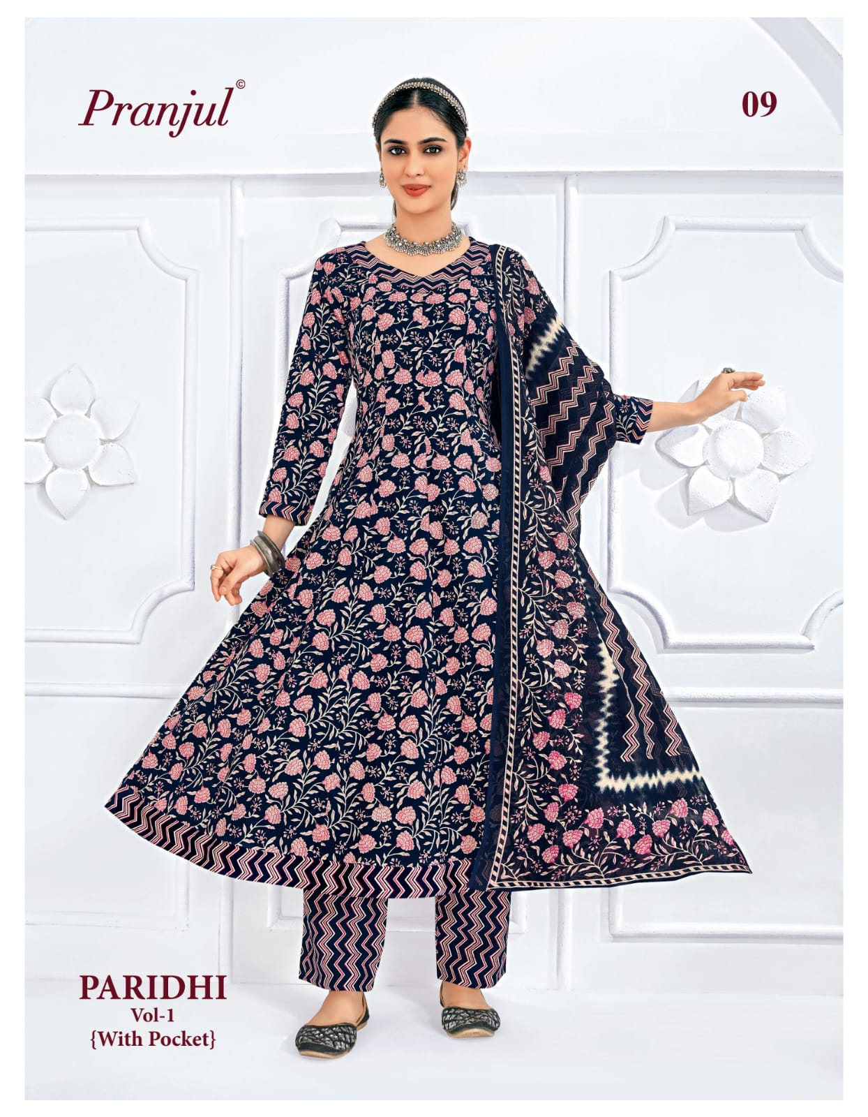 Paridhi Vol Pranjul Cotton Readymade Anarkali Suits Manufacturer