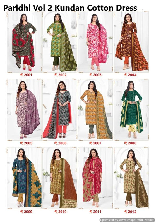 Paridhi Vol 2 Kundan Cotton Dress Material Manufacturer Ahmedabad