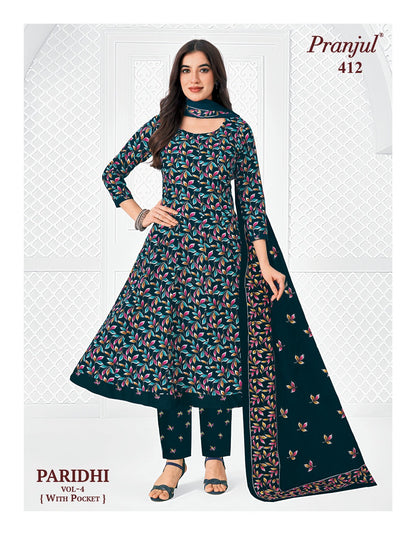 Paridhi Vol 4 Pranjul Cotton Readymade Anarkali Suits Wholesaler Ahmedabad