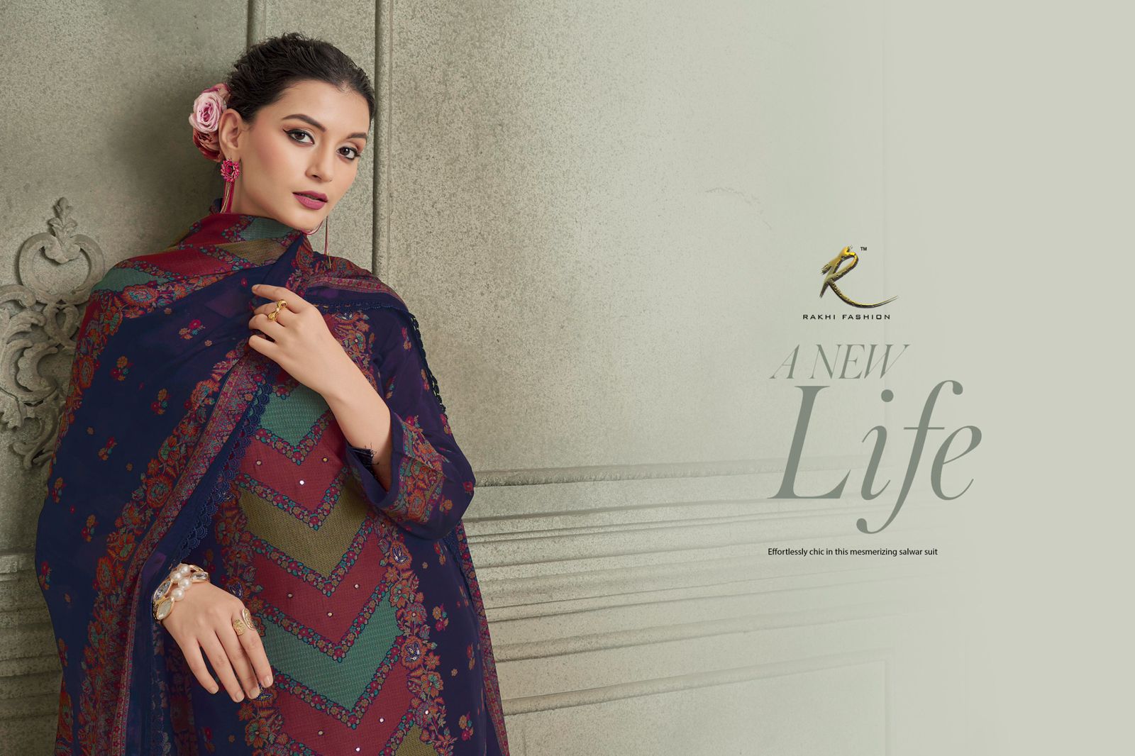 Parijat 55704 Rakhi Fashion Bemberg Pant Style Suits Manufacturer Gujarat
