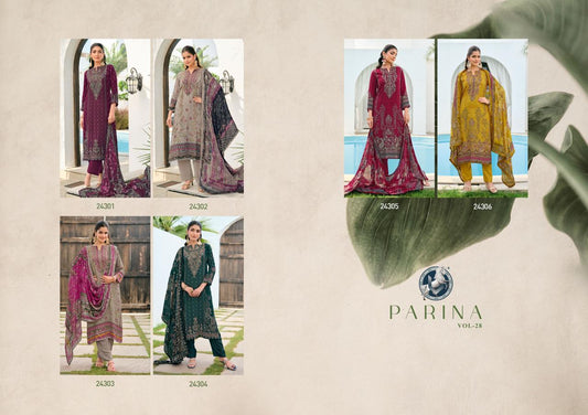 Parina Vol 28 Vivek Pant Style Suits Supplier India