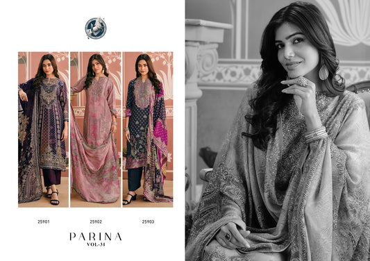 Parina Vol 31 Vivek Modal Silk Pant Style Suits Manufacturer India