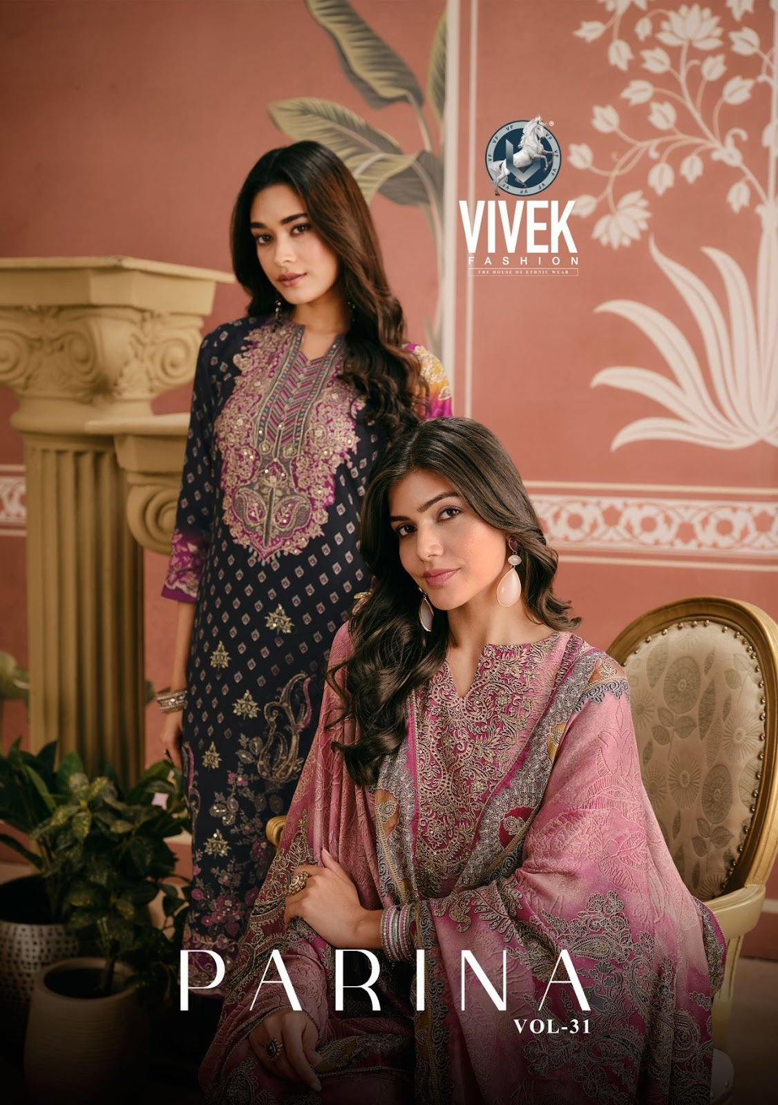 Parina Vol 31 Vivek Modal Silk Pant Style Suits Manufacturer India