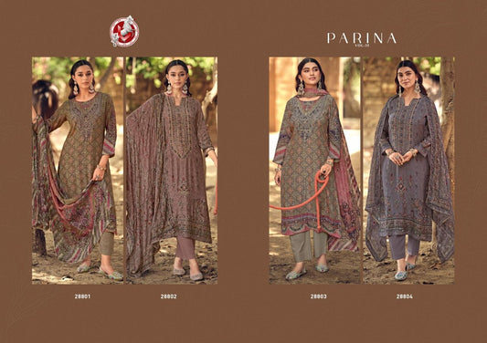 Parina Vol 35 Vivek Modal Silk Pant Style Suits Exporter Ahmedabad