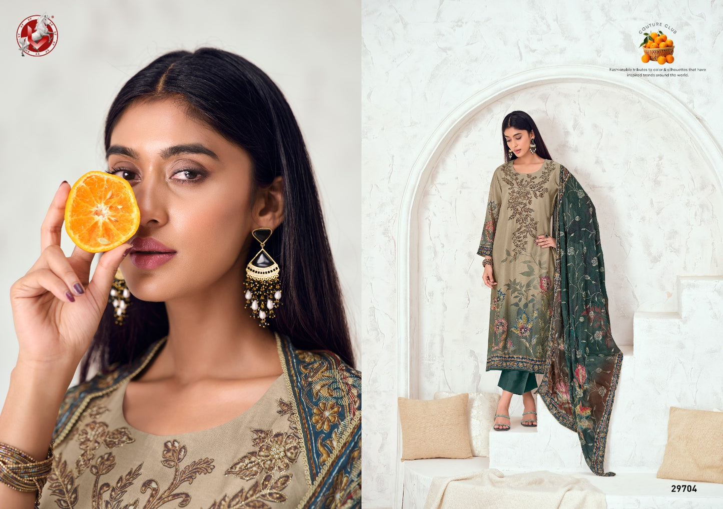 Parina Vol 36 Vivek Modal Silk Pant Style Suits Exporter India