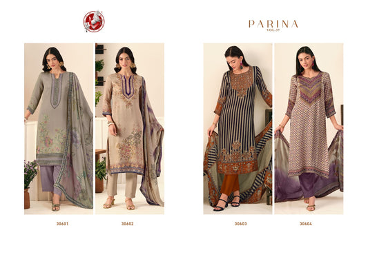 Parina Vol 37 Vivek Organza Pant Style Suits Exporter Ahmedabad