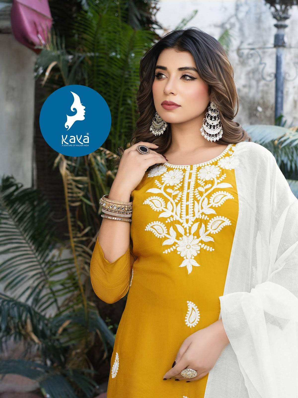 Parindey Kaya Reyon Readymade Pant Style Suits Exporter