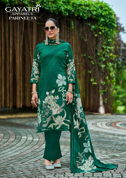 Parineeta Vol 1 Gayatri Jam Cotton Pant Style Suits Wholesale Price