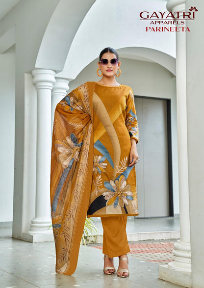 Parineeta Vol 1 Gayatri Jam Cotton Pant Style Suits Wholesale Price