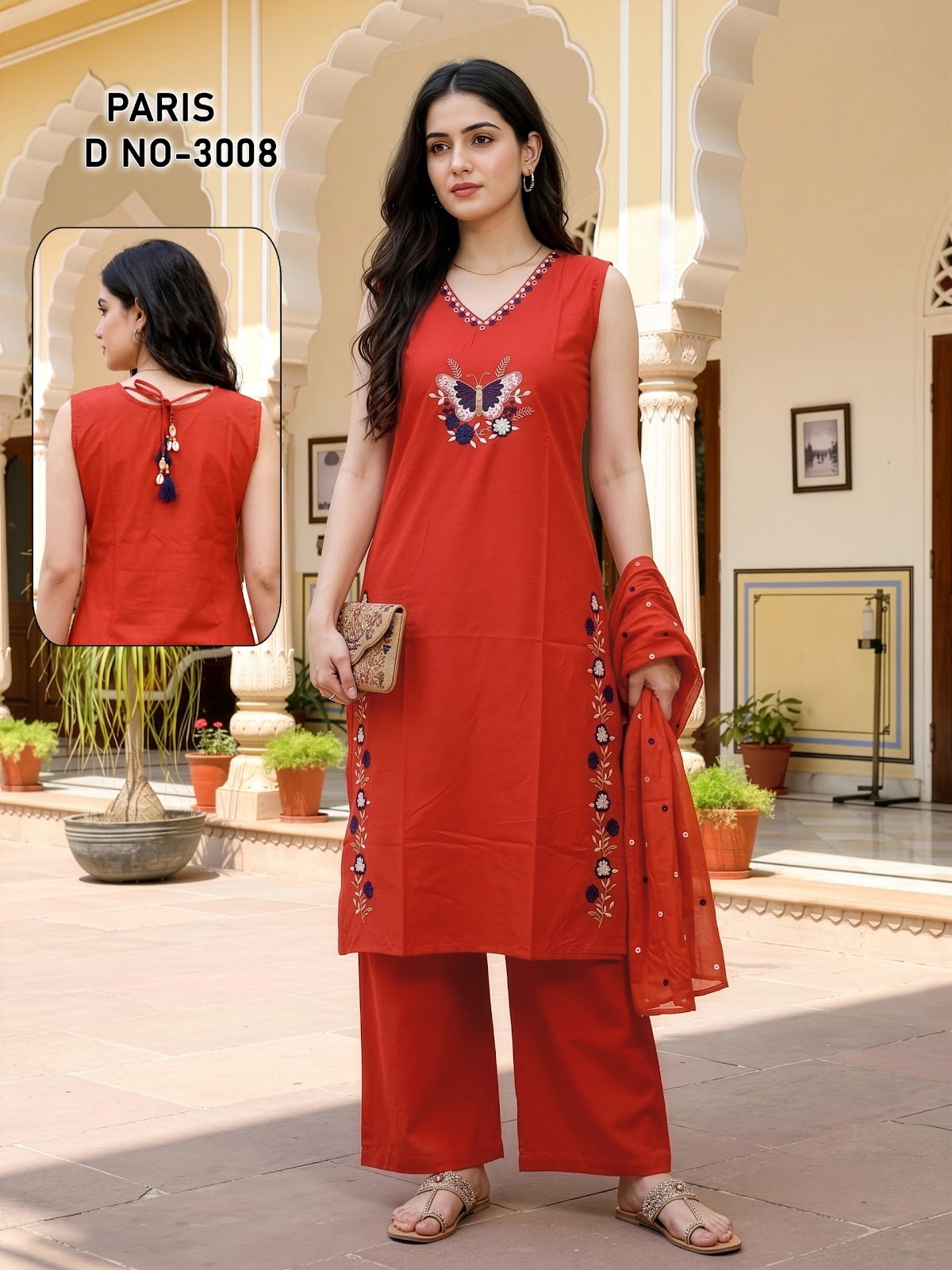 Paris Prmnt Dhabu Readymade Plazzo Style Suits Manufacturer India