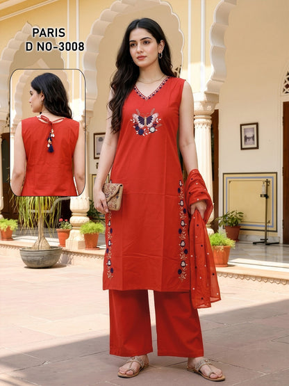 Paris Prmnt Dhabu Readymade Plazzo Style Suits Manufacturer India