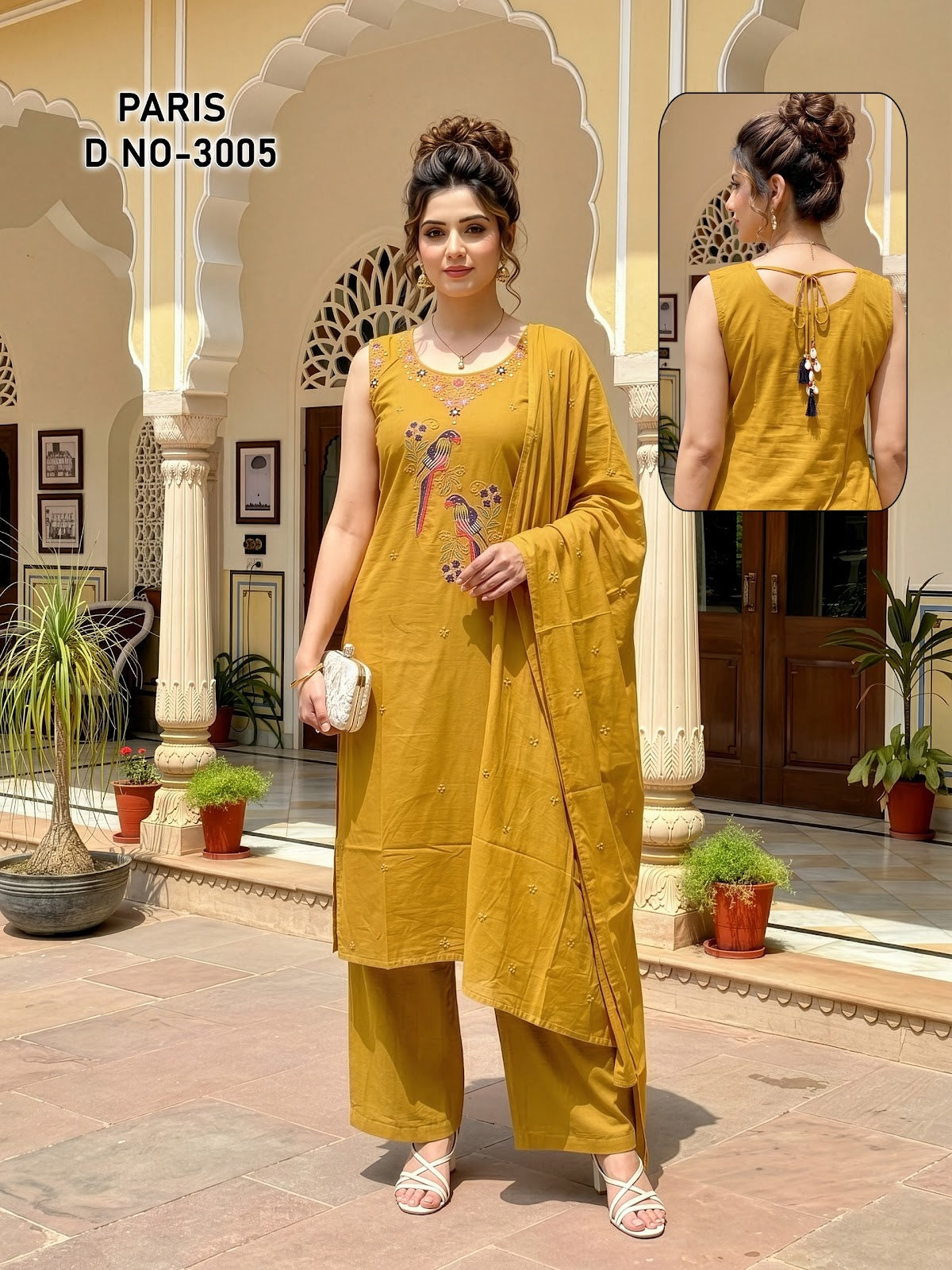 Paris Prmnt Dhabu Readymade Plazzo Style Suits Manufacturer India