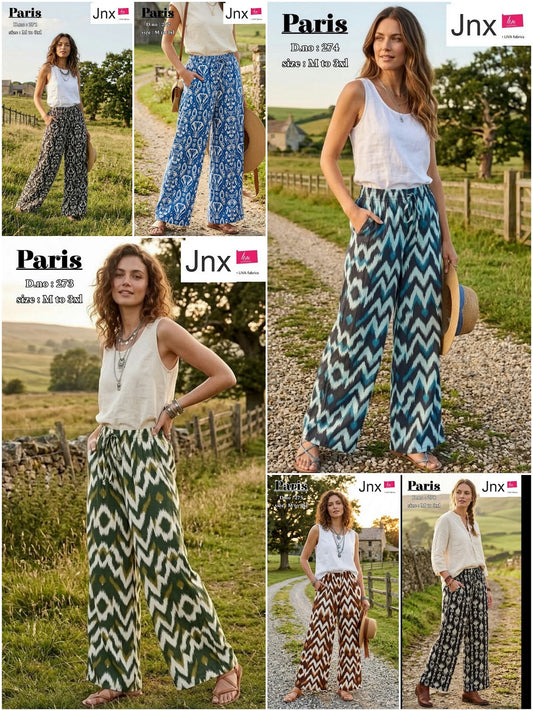 Paris With Pocket 0309 Jnx Rayon Branded Palazzo Manufacturer Gujarat