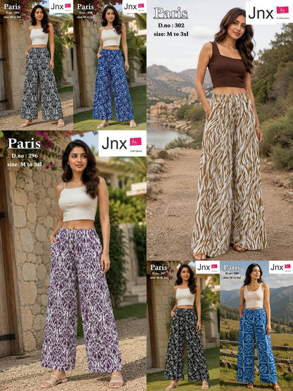 Paris With Pocket 0309 Jnx Rayon Branded Palazzo Manufacturer Gujarat