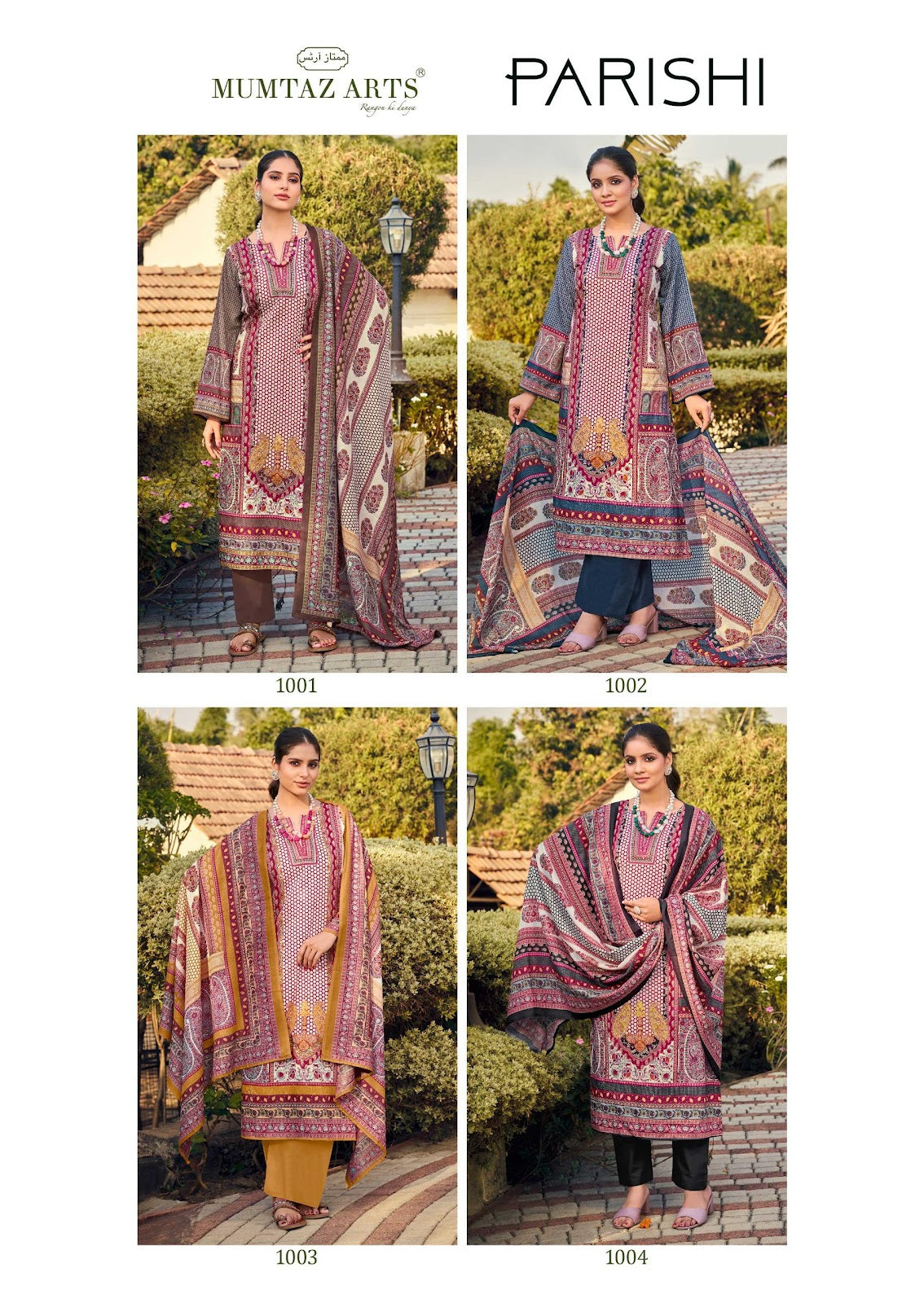 Parishi Mumtaz Arts Jam Satin Karachi Salwar Suits Manufacturer India