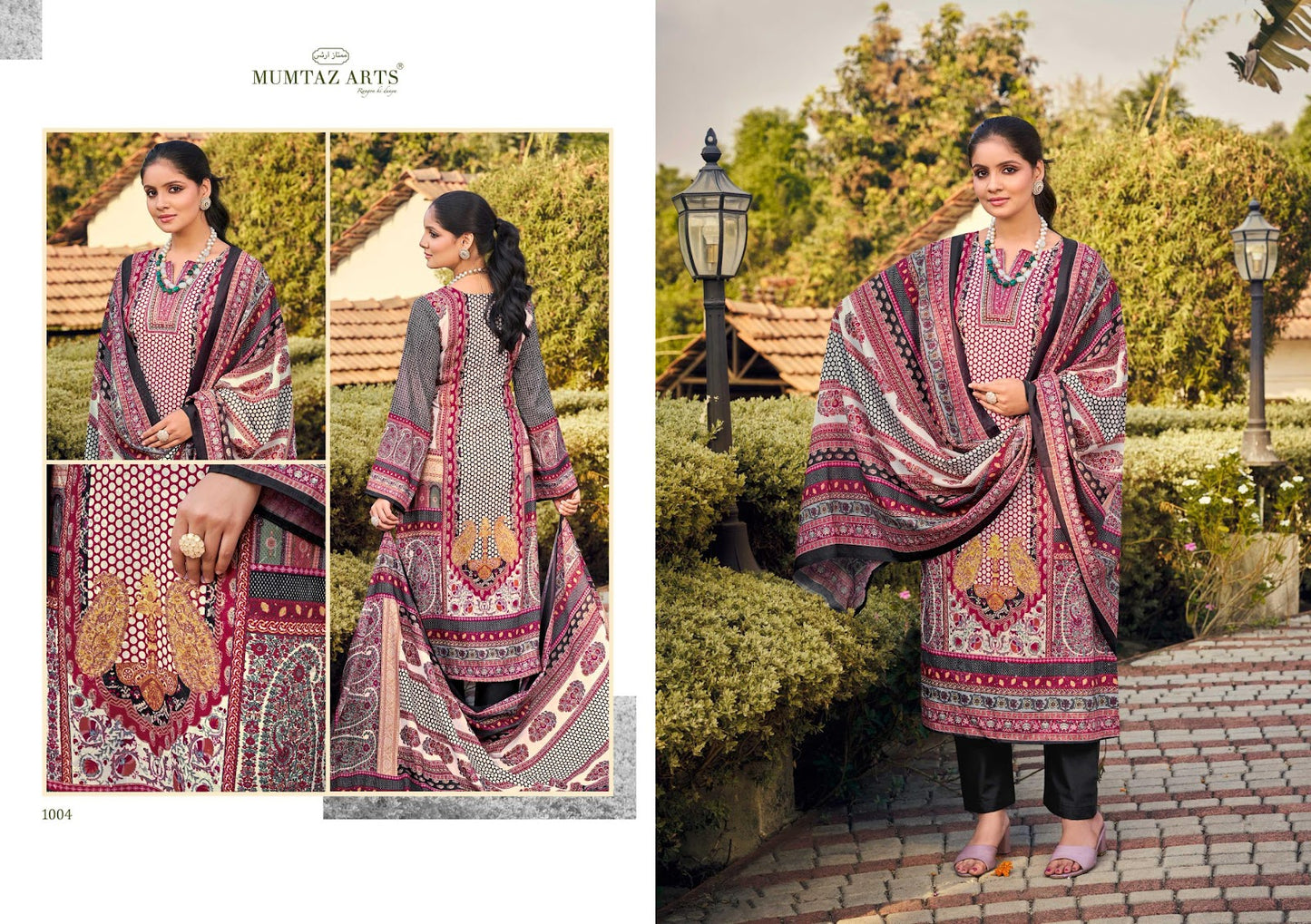 Parishi Mumtaz Arts Jam Satin Karachi Salwar Suits Manufacturer India