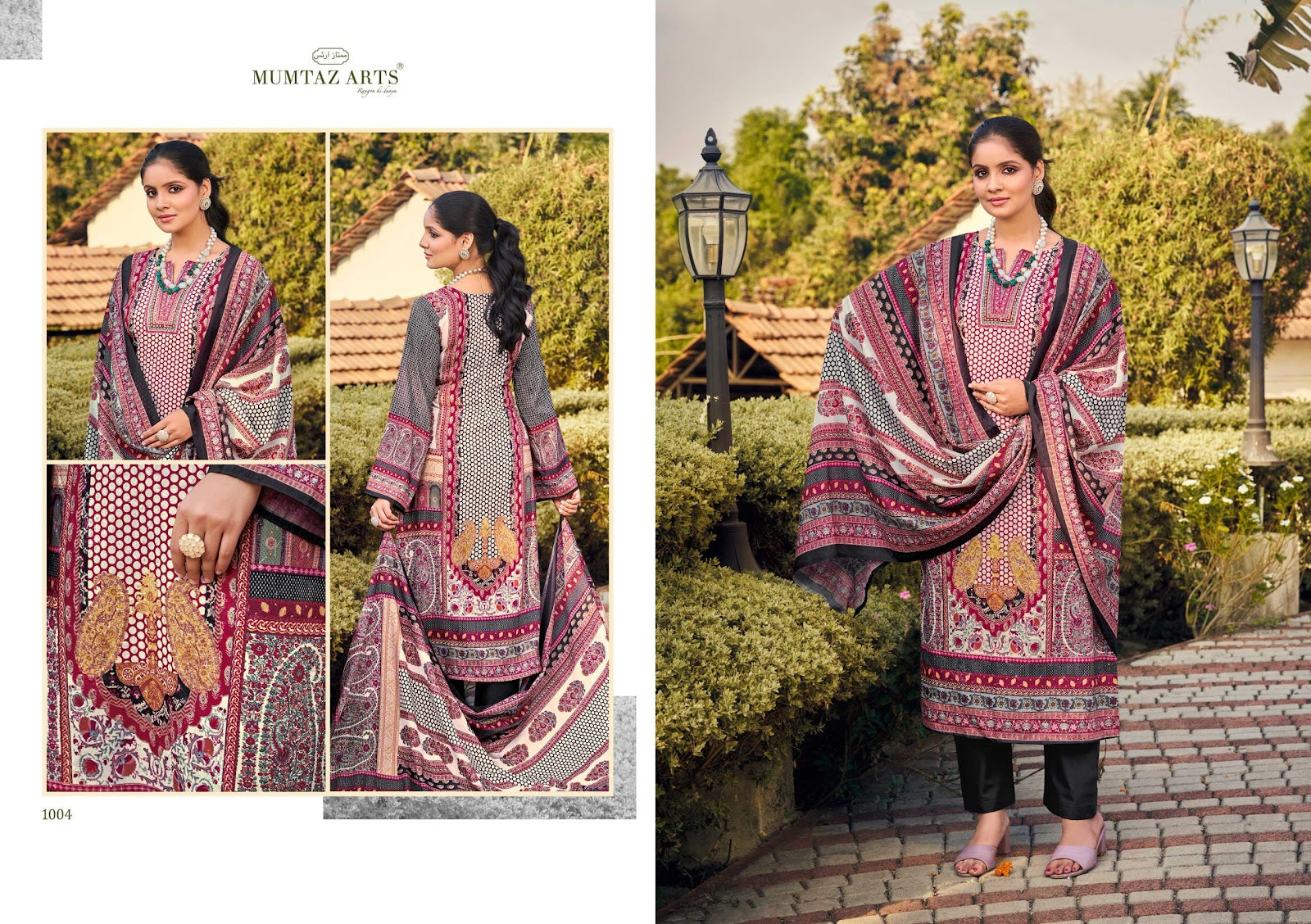 Parishi Mumtaz Arts Jam Satin Karachi Salwar Suits Manufacturer India