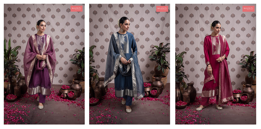 Parishi Naariti Pure Silk Pant Style Suits Wholesale Price
