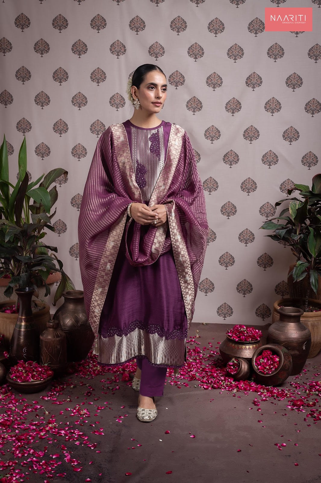 Parishi Naariti Pure Silk Pant Style Suits Wholesale Price