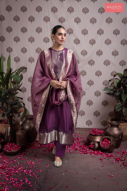 Parishi Naariti Pure Silk Pant Style Suits Wholesale Price