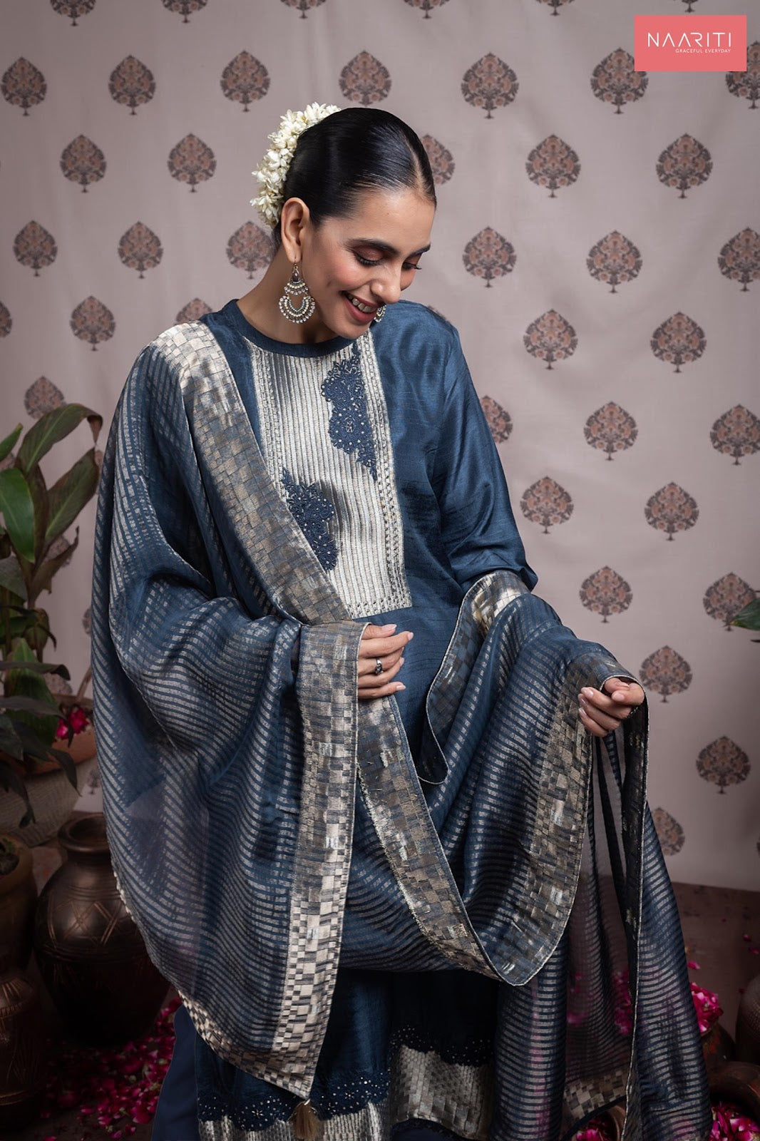 Parishi Naariti Pure Silk Pant Style Suits Wholesale Price