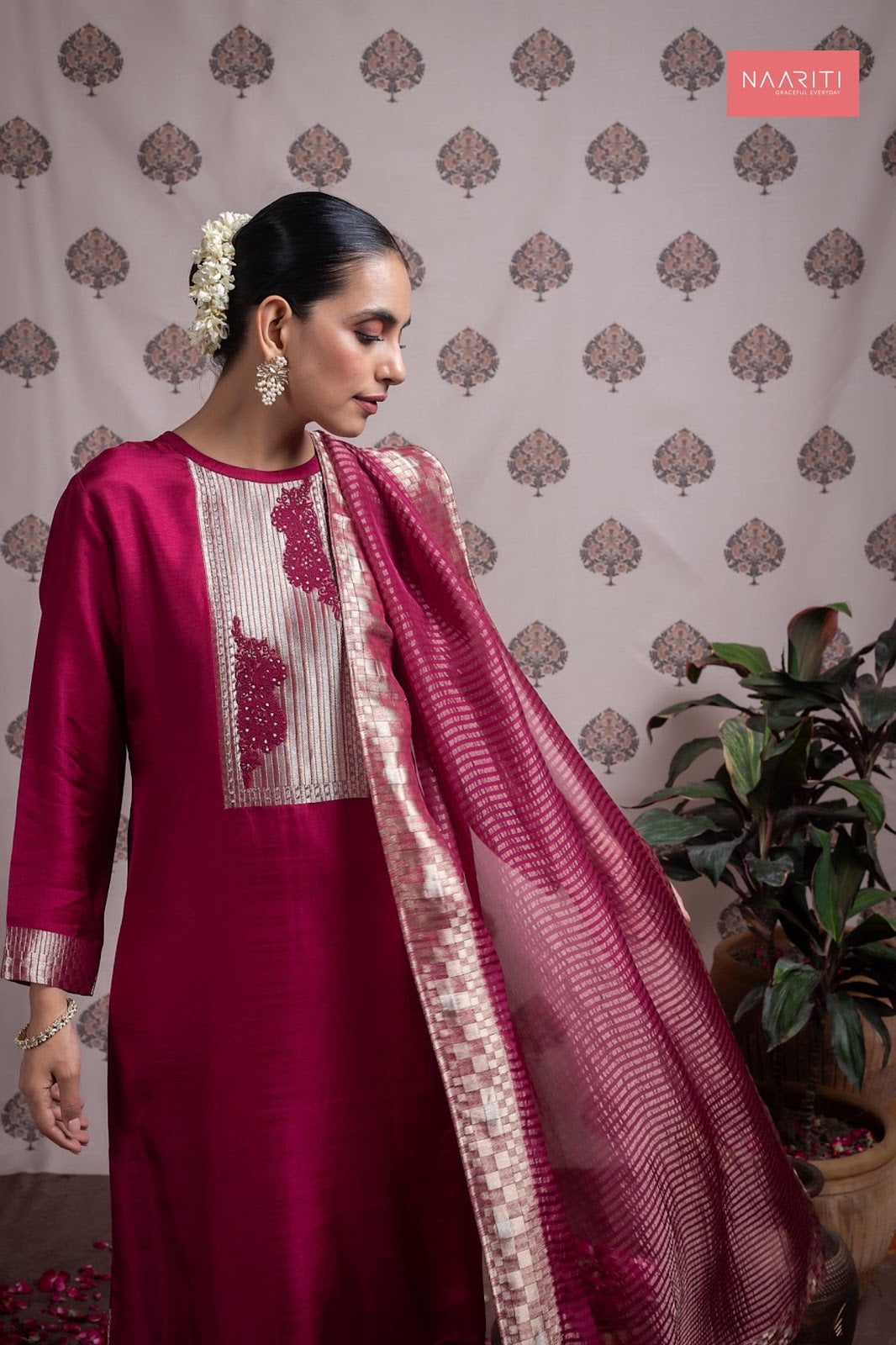 Parishi Naariti Pure Silk Pant Style Suits Wholesale Price
