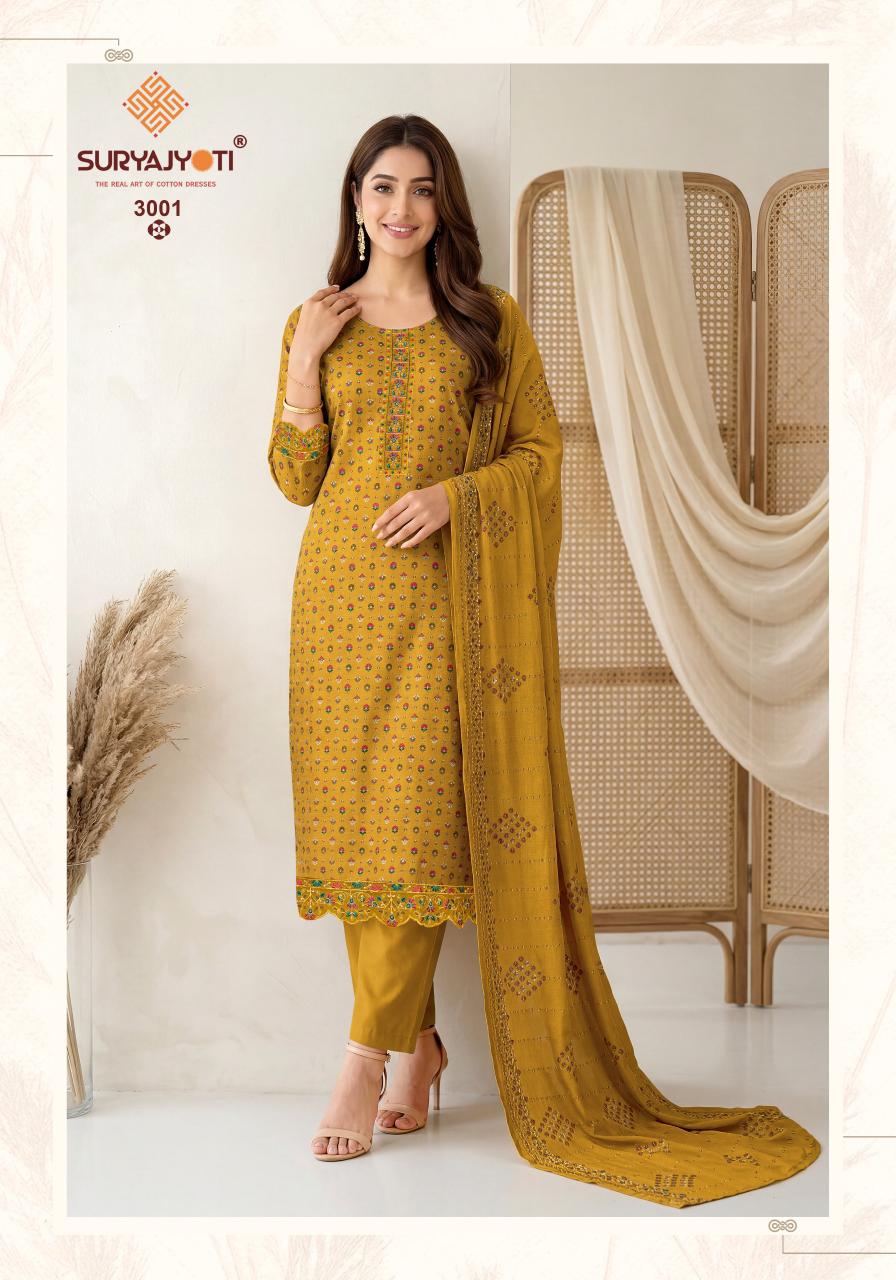 Pariza Advance Vol 3 Suryajyoti Readymade Cotton Pant Suits Supplier Ahmedabad