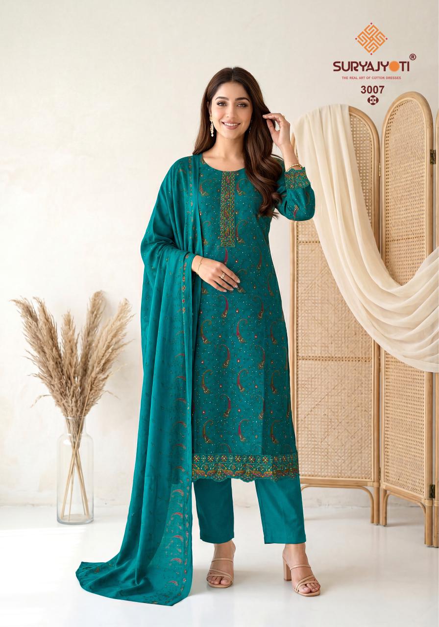 Pariza Advance Vol 3 Suryajyoti Readymade Cotton Pant Suits Supplier Ahmedabad