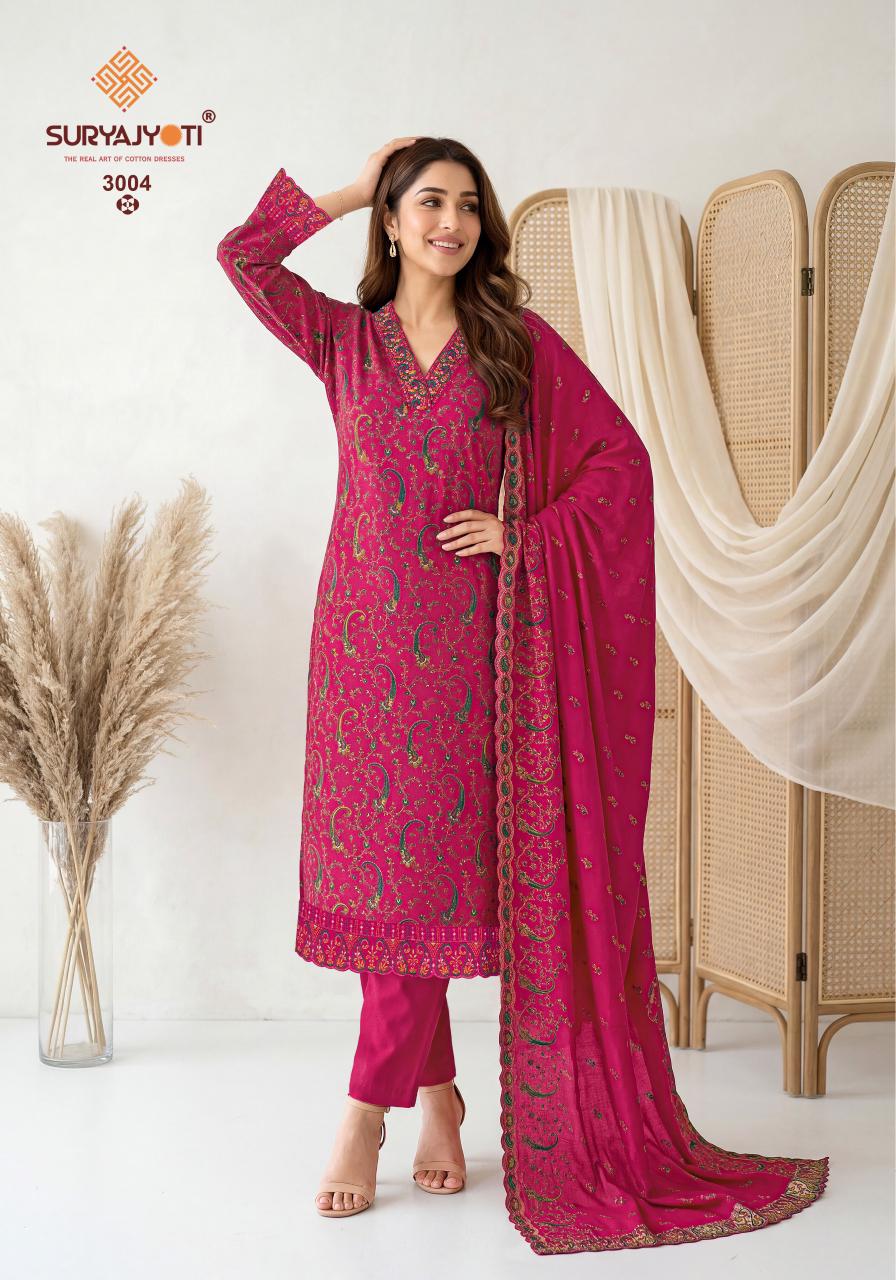 Pariza Advance Vol 3 Suryajyoti Readymade Cotton Pant Suits Supplier Ahmedabad