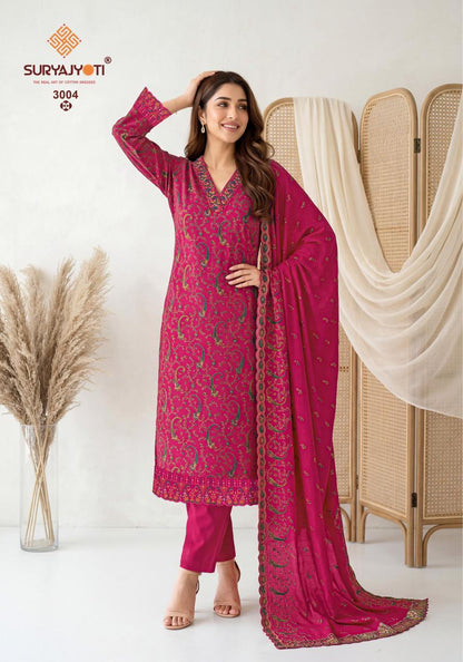 Pariza Advance Vol 3 Suryajyoti Readymade Cotton Pant Suits Supplier Ahmedabad
