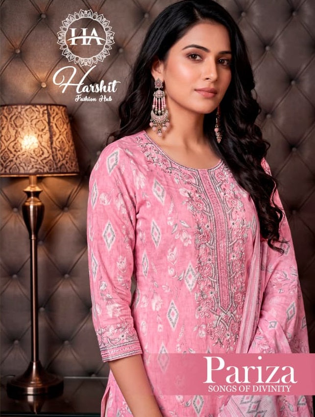 Pariza Harshit Fashion Cotton Karachi Salwar Suits Wholesale