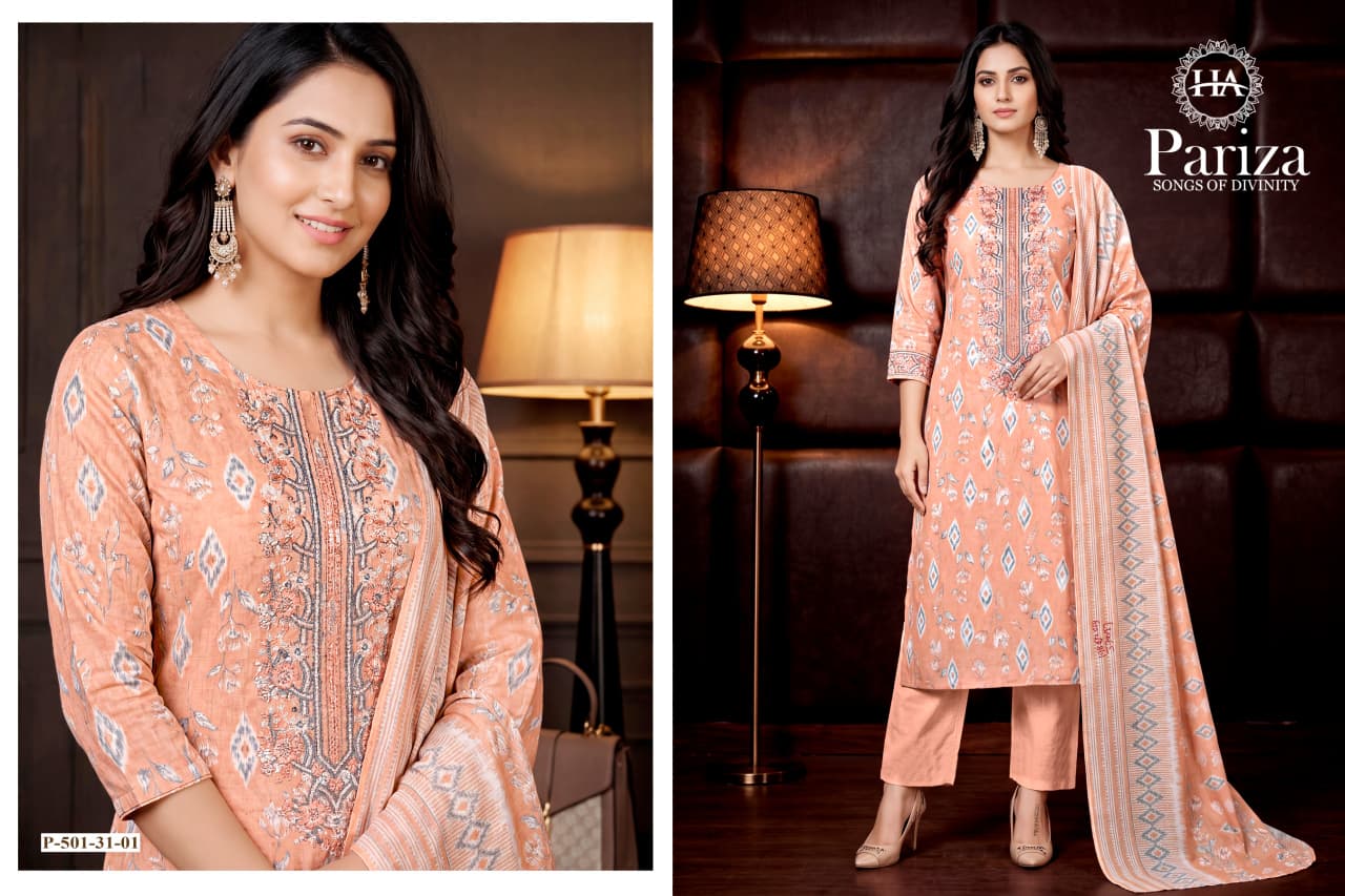 Pariza Harshit Fashion Cotton Karachi Salwar Suits Wholesale