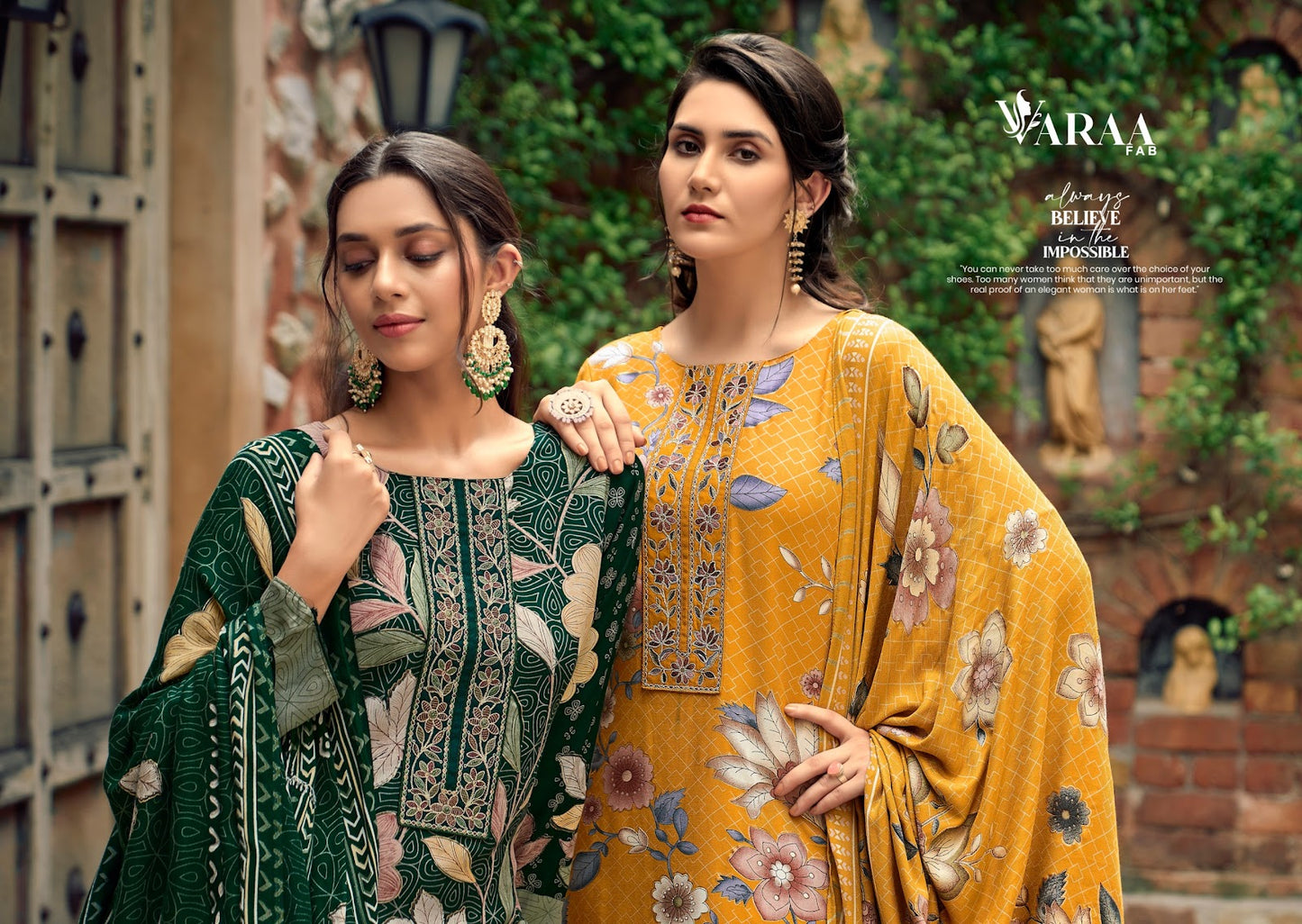 Parizaad 2 Varaa Fab Viscose Pashmina Suits Wholesaler Ahmedabad